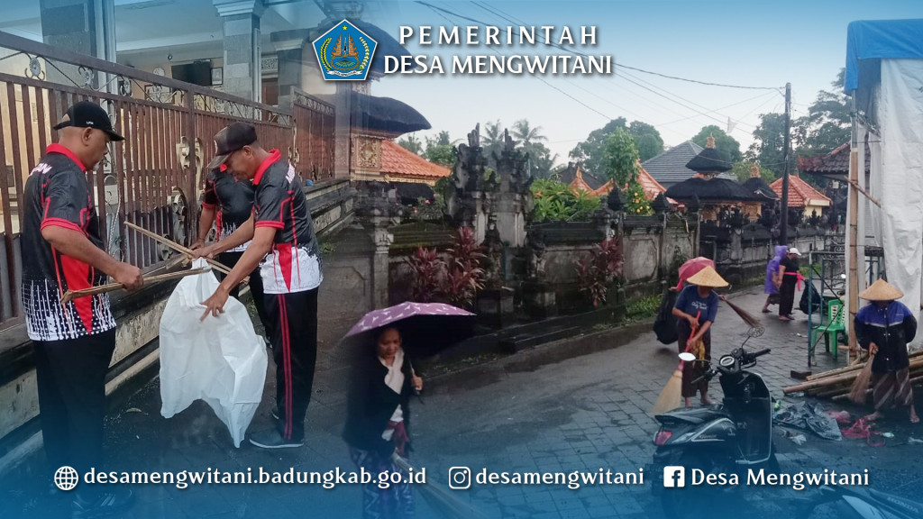 BULAN BAKTI GOTONG ROYONG LPM DESA MENGWITANI BERSAMA WARGA BR. PENGADANGAN BERINGKIT, MENGWITANI