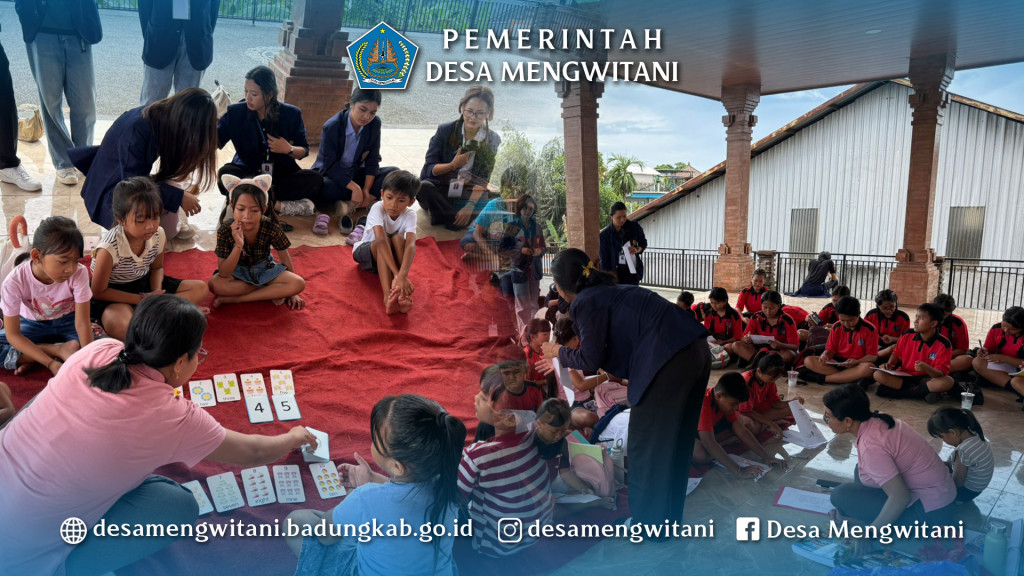 BIMBINGAN BELAJAR BAHASA INGGRIS DI DESA MENGWITANI