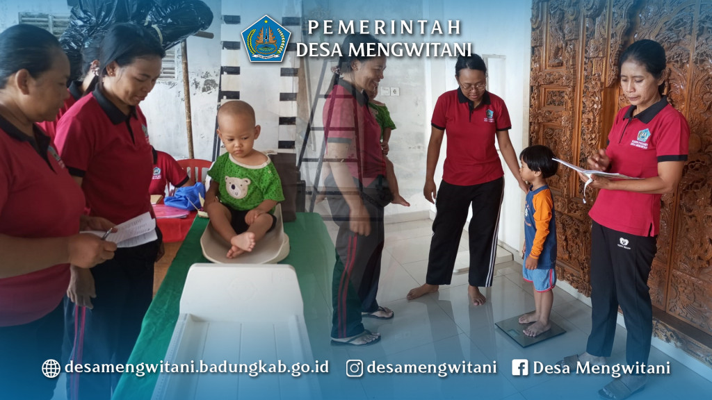 KEGIATAN POSYANDU DI BR. BATUR SARI, MENGWITANI