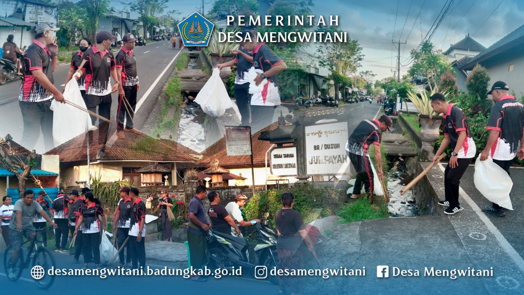 BULAN BAKTI GOTONG ROYONG LPM DESA MENGWITANI BERSAMA WARGA BR. JUMPAYAH, MENGWITANI