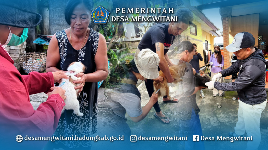 VAKSINASI RABIES GRATIS DOOR TO DOOR DI DESA MENGWITANI
