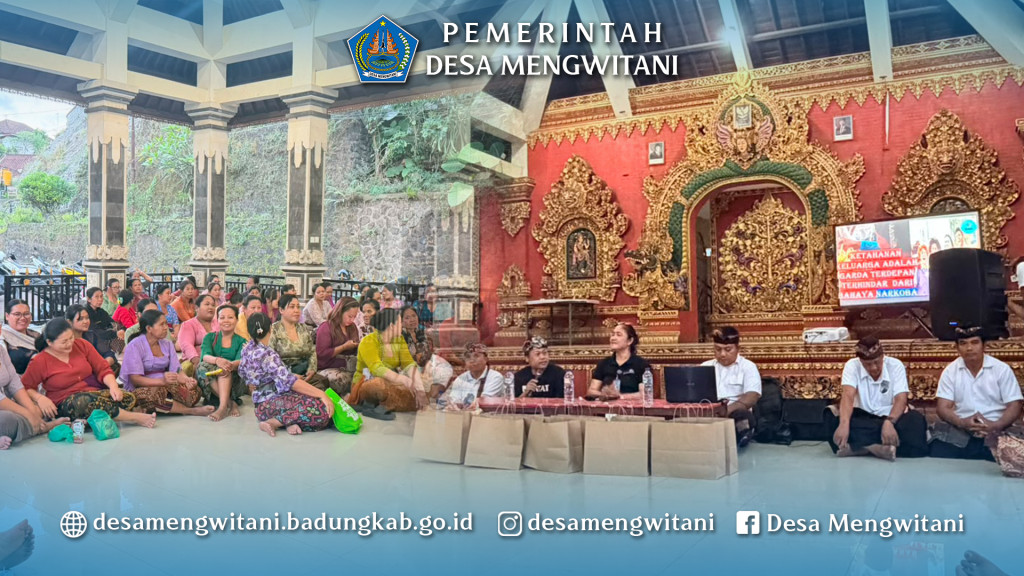 PENYULUHAN NARKOBA OLEH BNN BADUNG BERSAMA LPM DESA MENGWITANI DI BR. SELAT BERINGKIT, MENGWITANI