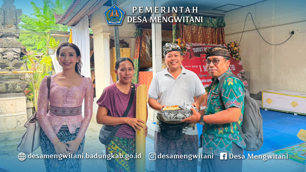 PEMDES HADIRI RUMAH DUKA DI BR. SELAT BERINGKIT, MENGWITANI