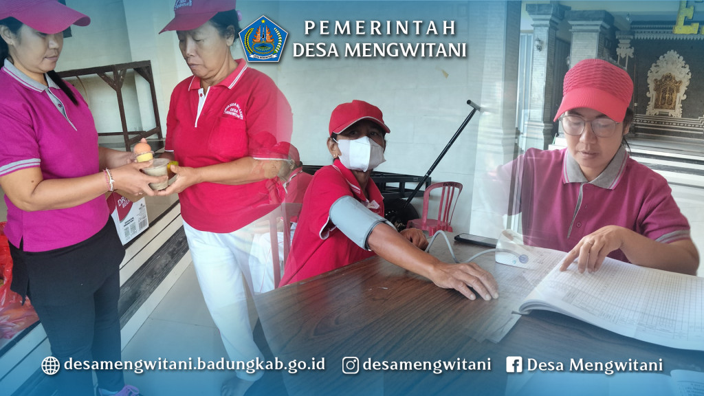 KEGIATAN POSYANDU LANSIA DAN PEMBERIAN PMT BR. CULAG CALIG, MENGWITANI