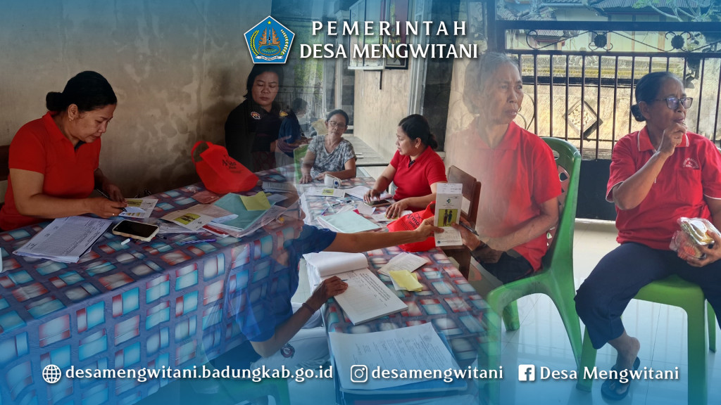 KEGIATAN POSYANDU LANSIA DAN PEMBERIAN PMT BR. PENGADANGAN BERINGKIT, MENGWITANI