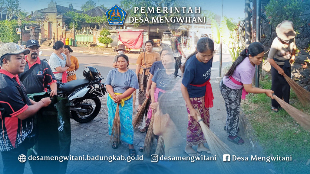 GOTONG ROYONG SEKALIGUS EDUKASI BAG KOMPOSTER LPM DESA MENGWITANI DI BR PANCA YASA, MENGWITANI