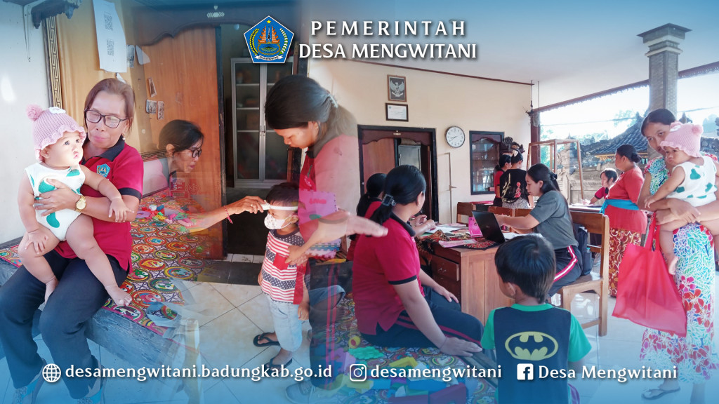 KEGIATAN POSYANDU DI BR. PANCA YASA, MENGWITANI