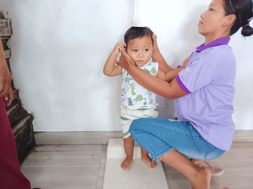 KEGIATAN POSYANDU BR. KELOD KAUH BERINGKIT, MENGWITANI (JANUARI)