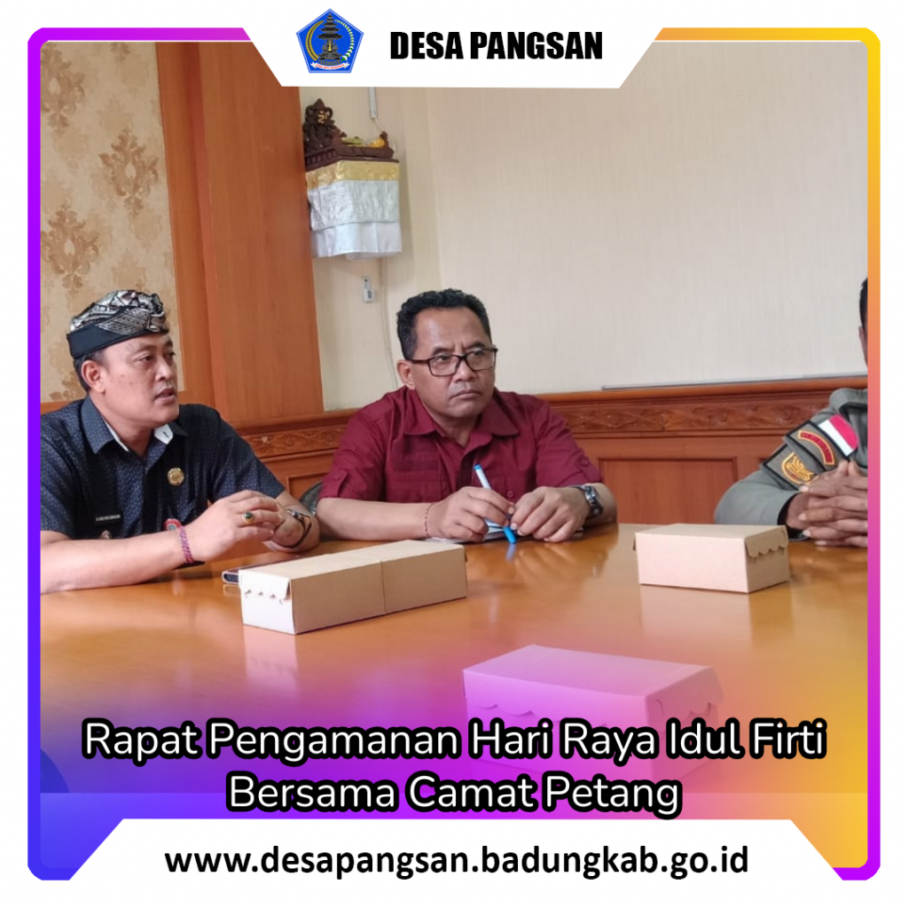 Rapat Pengamanan Idul Fitri tahun 2023