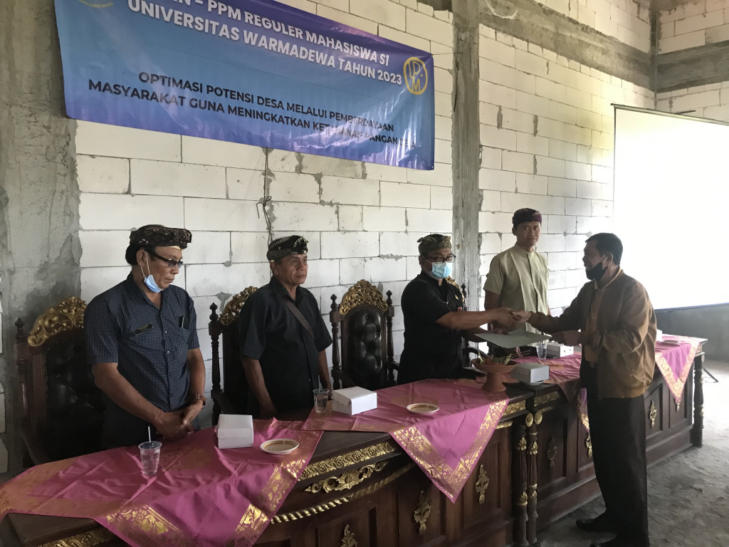 Penerimaan Mahasiswa KKN-PPM Universitas Warmadewa Tahun 2023