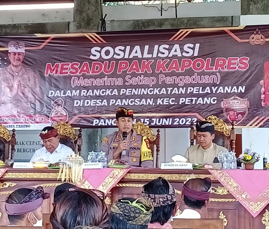 Kapolres Badung datangi Desa Pangsan