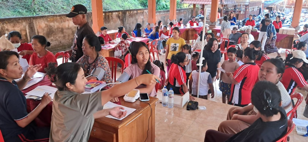 Pelaksanaan Kegiatan Posyandu 6 SPM di  Desa Pangsan Berjalan Lancar di Lima Banjar
