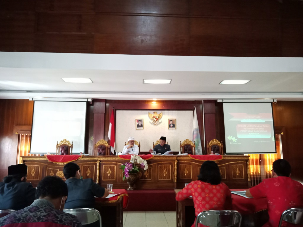 Rapat Musyawarah Desa Mengenai APBDESA Tahun 2022