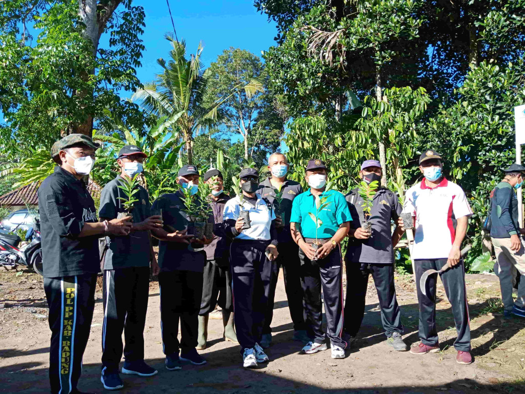 Outbond Di Twin Waterfall, Di Iringi Penanaman Pohon