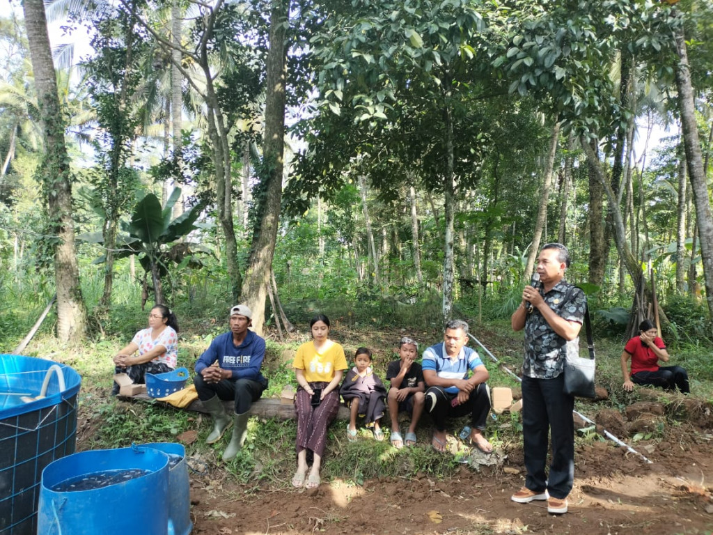 Penebaran Bibit Lele Dalam Rangka Ketahanan Pangan Desa