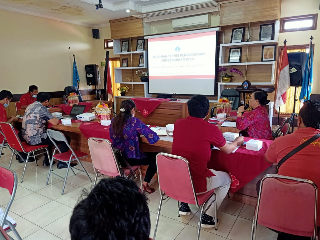 Bimbingan Teknis Tim Penyusun Rencana Pembangunan Jangka Menengah (RPJM) Desa Sibangkaja Periode 2021-2027