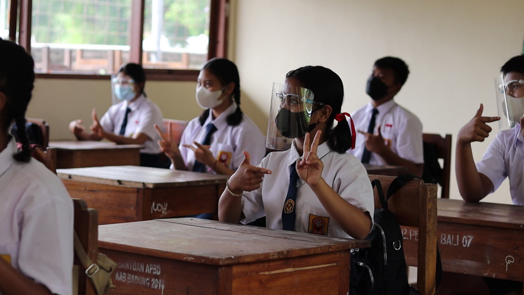 Perbekel Sibangkaja Hadiri Simulasi Pembelajaran Tatap Muka