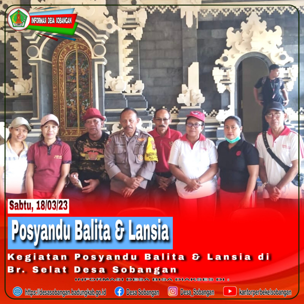 Posyandu Balita dan Lansia di Br. Selat