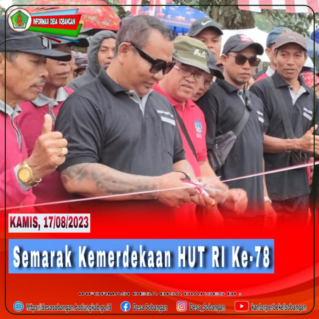 HUT RI Ke-78 Desa Sobangan