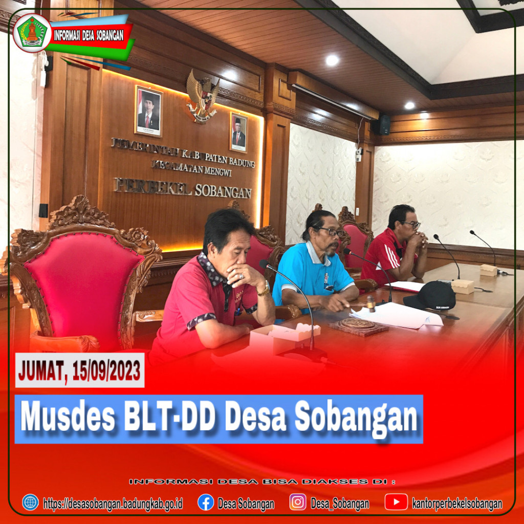 Musdes BLT-DD Desa Sobangan