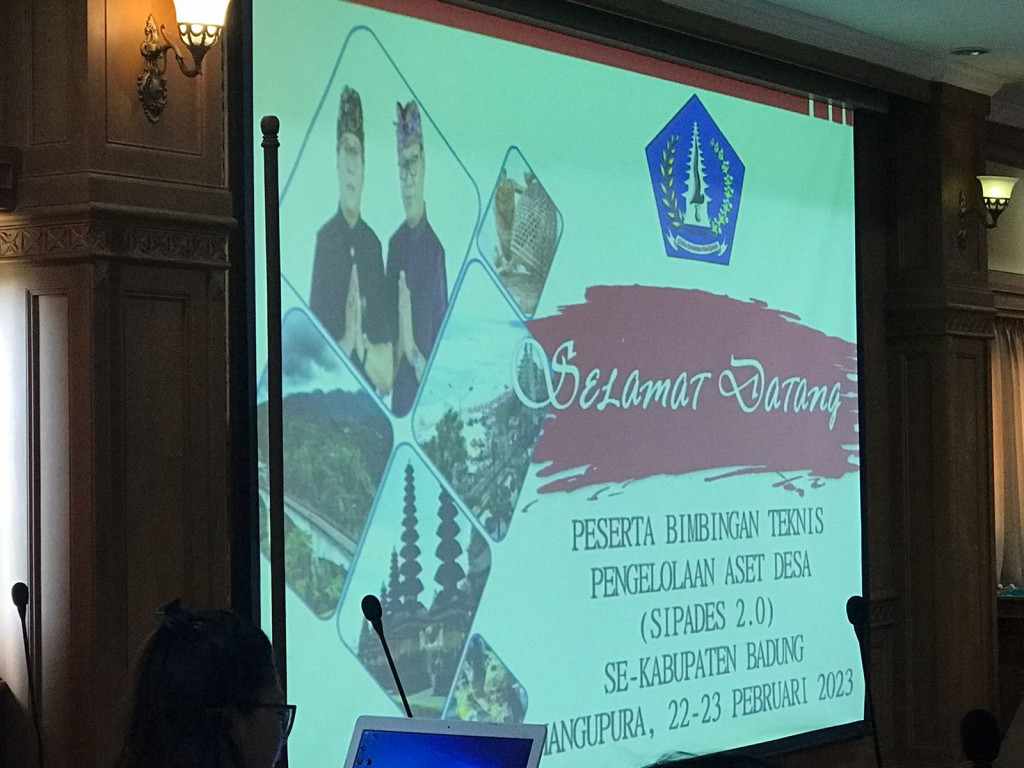 Bimtek Hari 1 Pengelolaan Aset Desa (SIPADES 2.0) Se-Kabupaten Badung