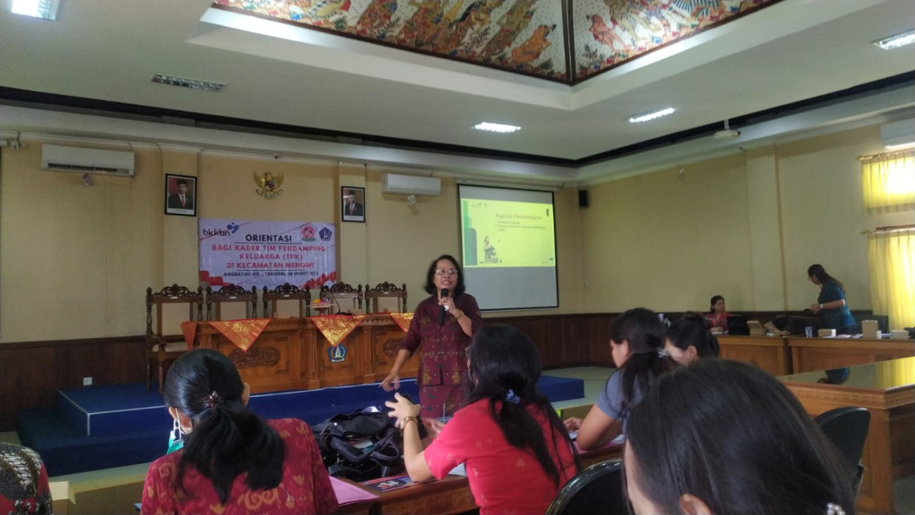 Orientasi kader Tim Pendamping keluarga (TPK) di Kecamatan Mengwi