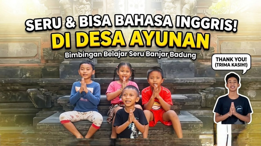 Program Bimbingan Belajar Bahasa Inggris di Desa Ayunan Tumbuhkan Kepercayaan Diri Anak Sejak Dini