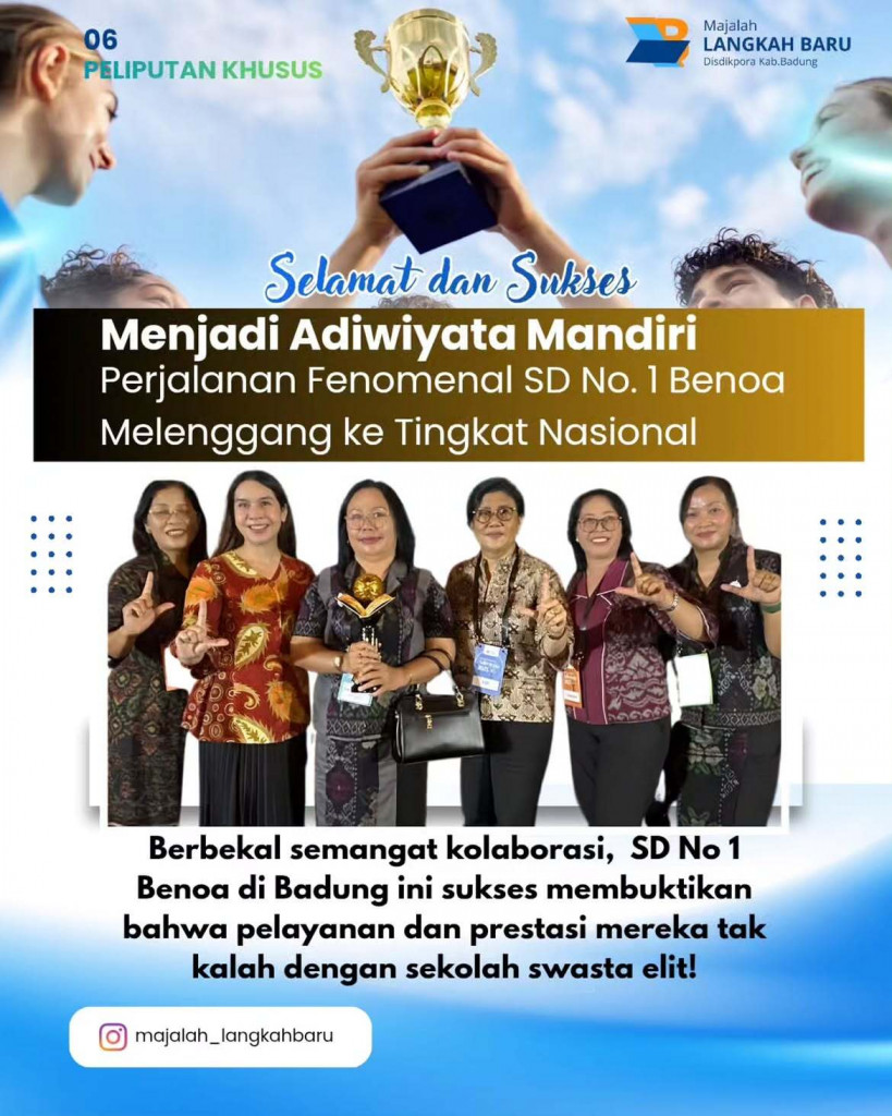 SD No. 1 Benoa Wujudkan Sekolah Hijau, Nyaman, dan Berprestasi melalui Budaya Peduli Lingkungan