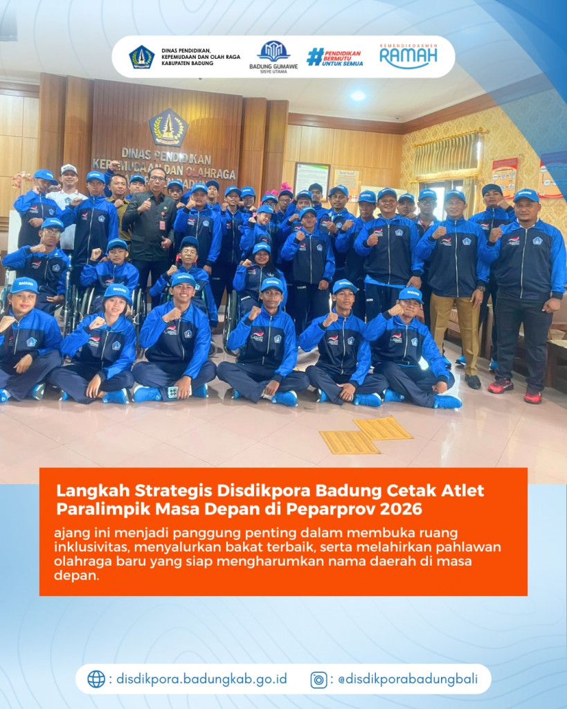 Disdikpora Badung Lepas Kontingen Menuju Peparprov Bali 2026