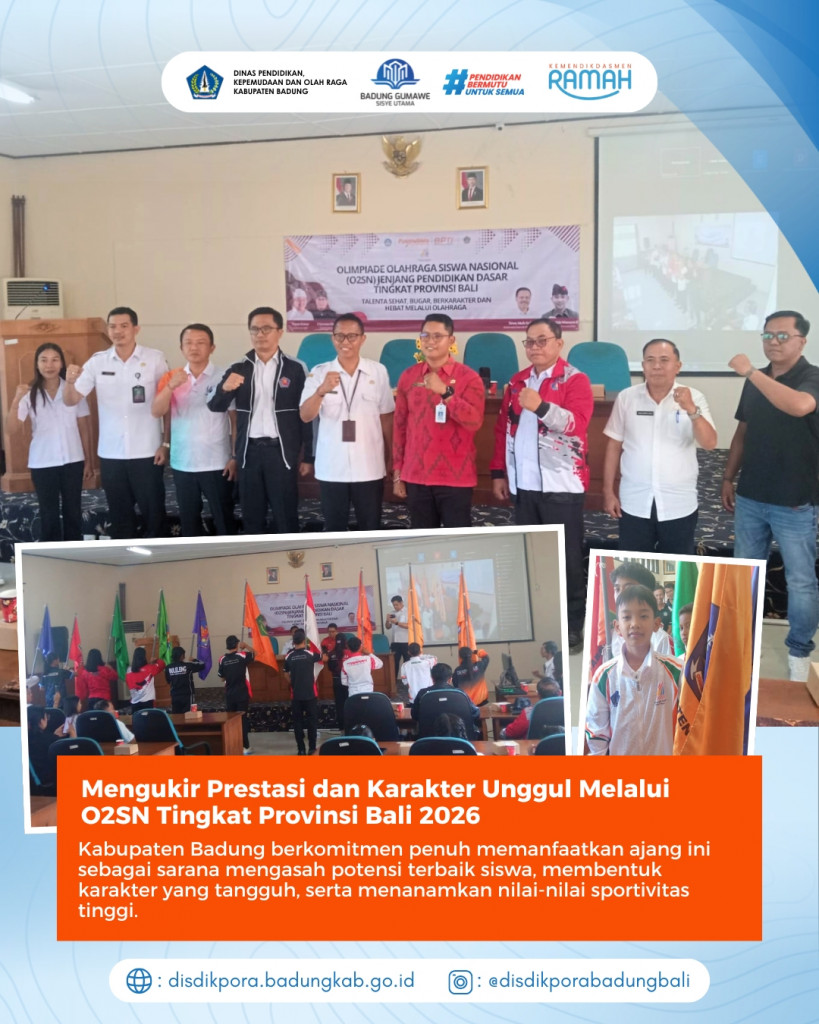 Kontingen Badung Siap Berprestasi pada O2SN Tingkat Provinsi Bali 2026