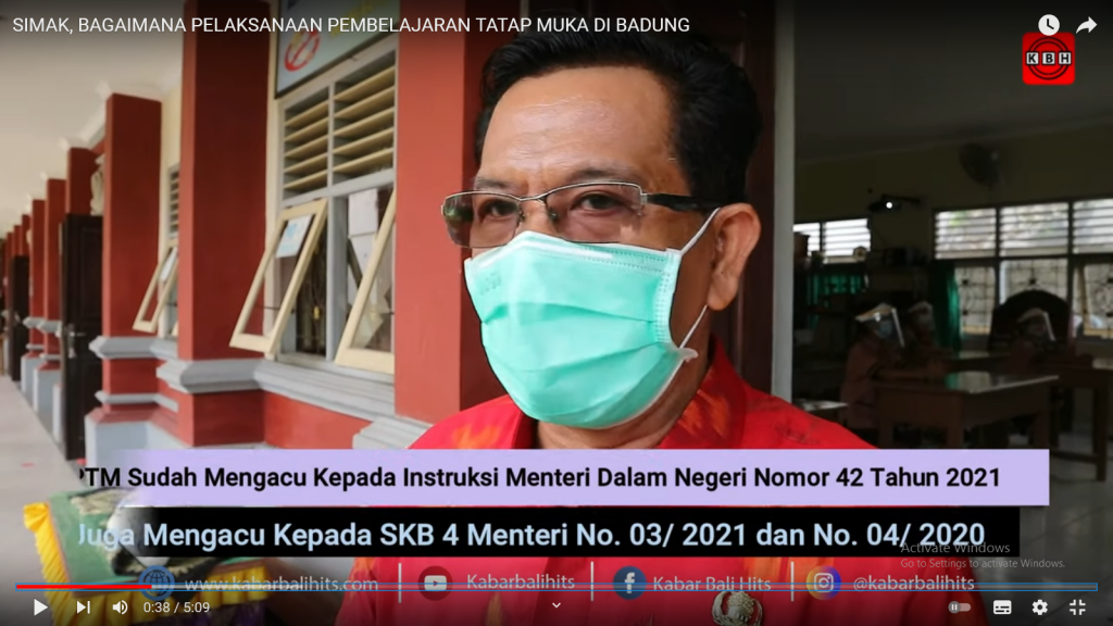 Teknis Pelaksanaan Proses Tatap Muka Di Kabupaten Badung