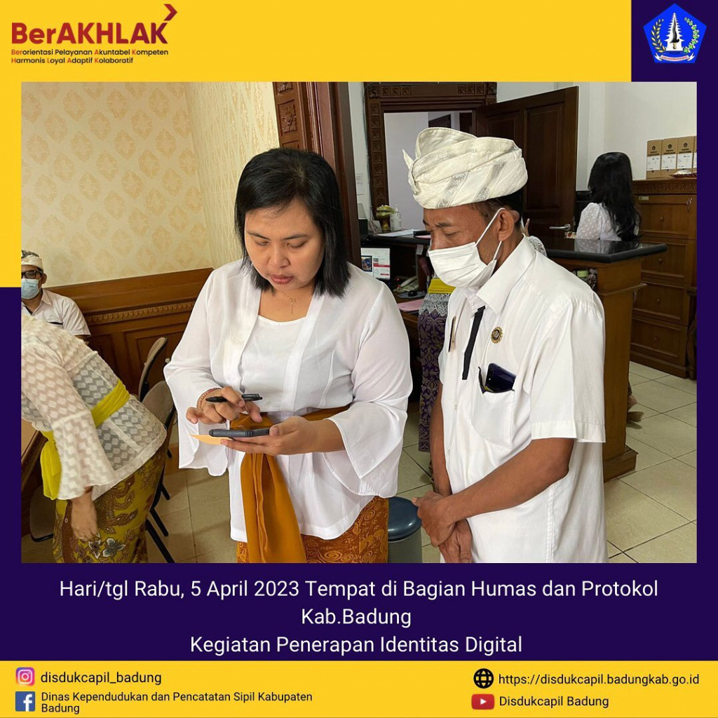 Kegiatan Penerapan Identitas Digital di Bagian Humas dan Protokol Kab.Badung