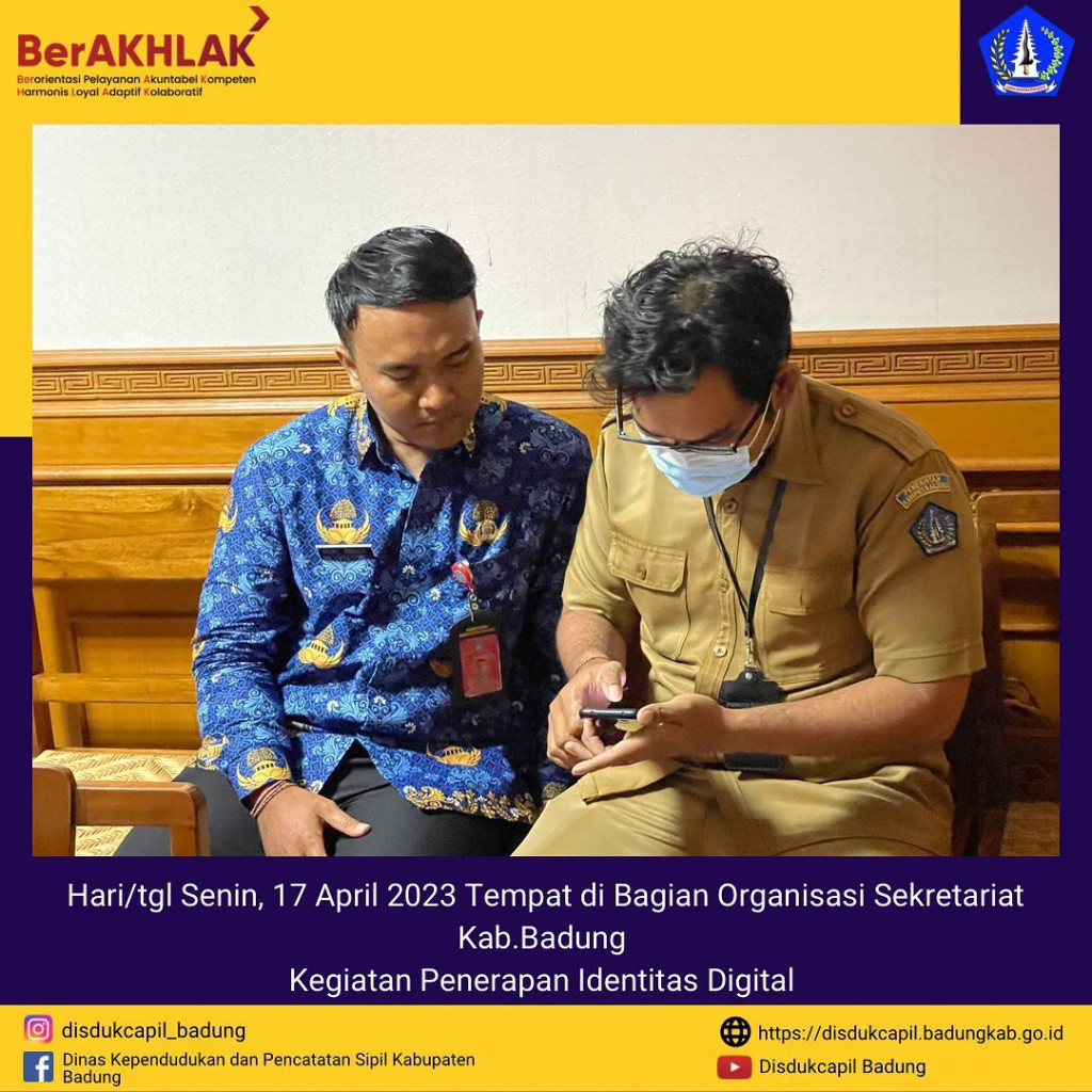 Kegiatan Penerapan Identitas Digital di Bagian Organisasi Sekretariat Kab.Badung