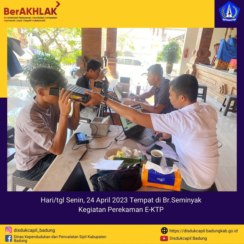 Kegiatan Perekaman E-KTP di Br. Seminyak