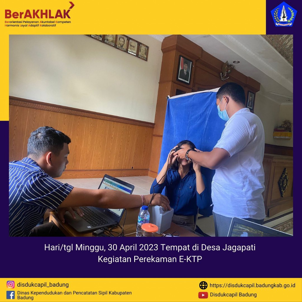 Kegiatan Perekaman E-KTP di Desa Jagapati