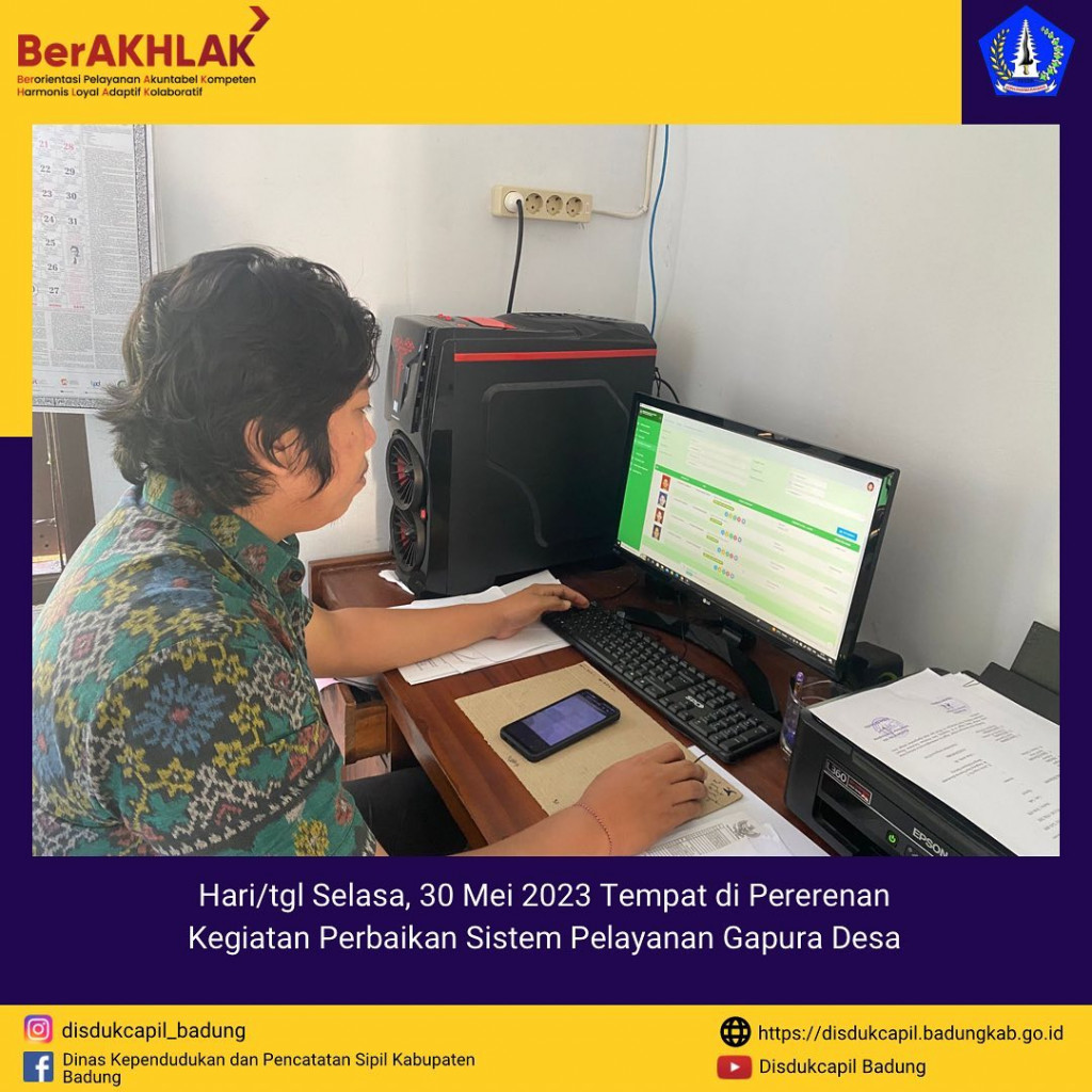 Kegiatan Perbaikan Sistem Pelayanan GAPURA DESA di Desa Pererenan