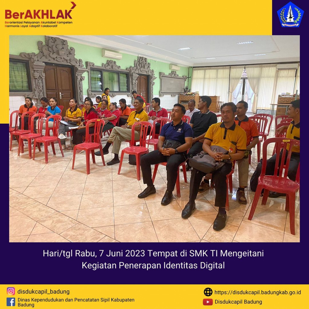 Kegiatan Penerapan Identitas Digital di SMK TI Mengwitani