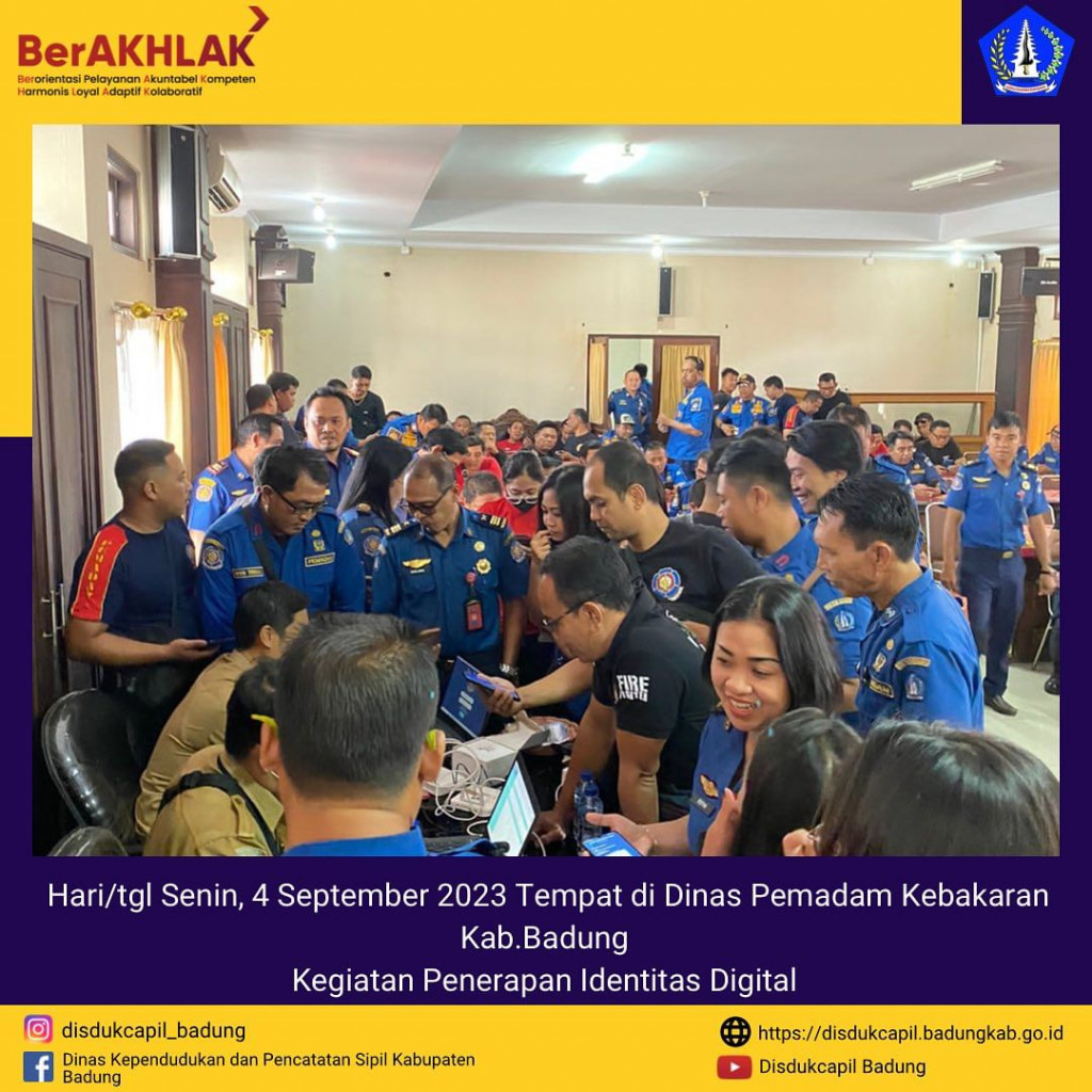 Kegiatan Penerapan Identitas Digital di Dinas Pemadam Kebakaran Kab.Badung