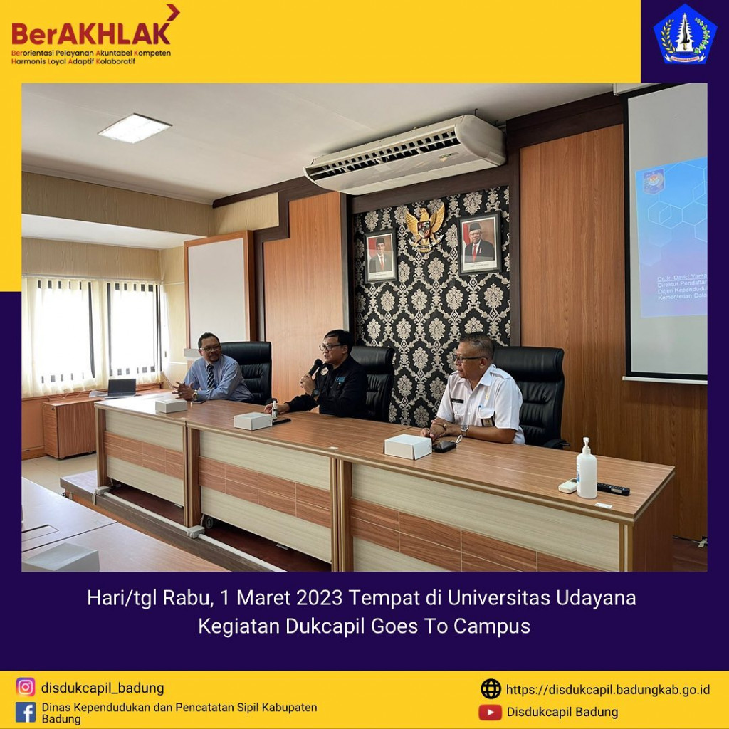Universitas Udayana Kegiatan Dukcapil Goes To Campus