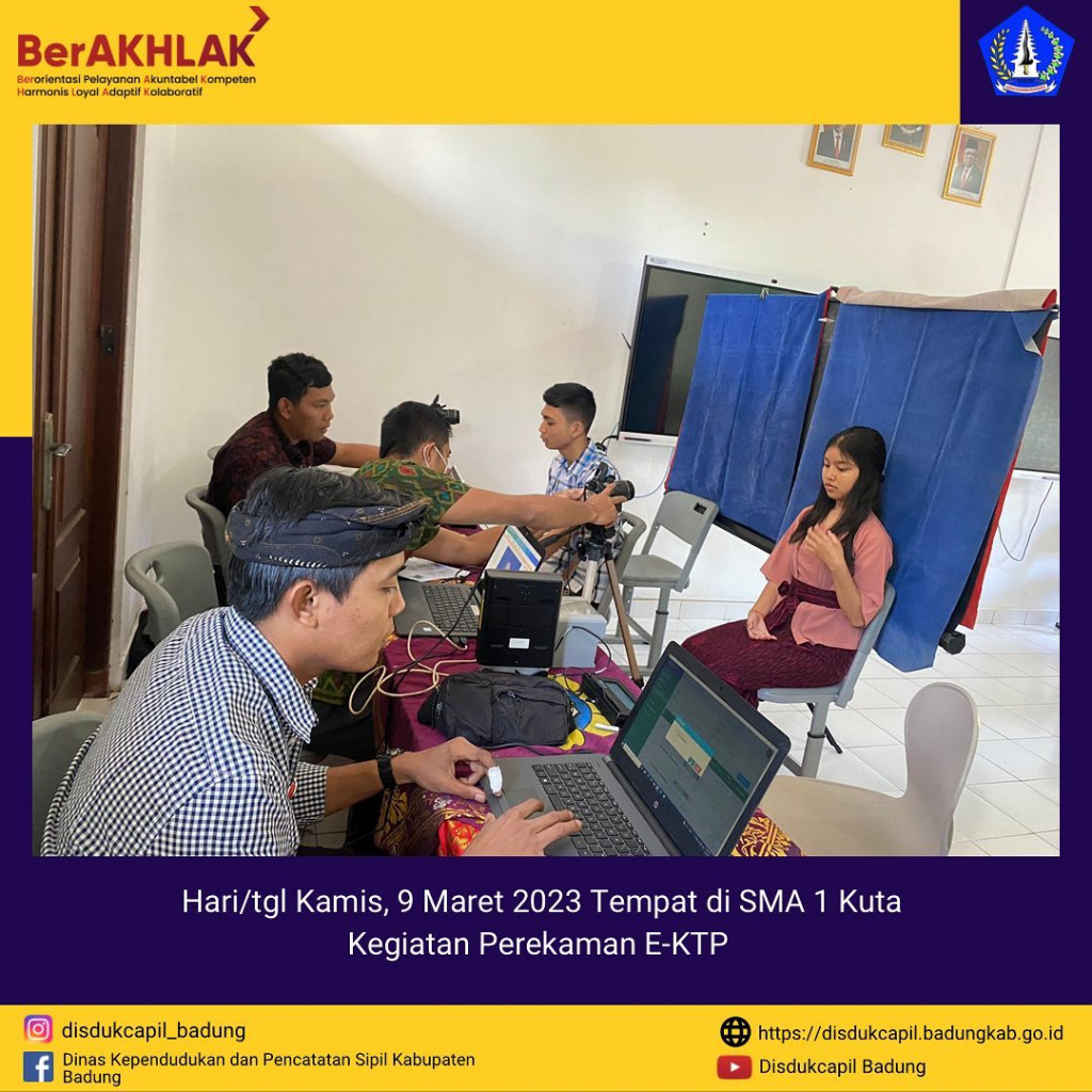 SMA 1 Kuta Kegiatan Perekaman E-KTP