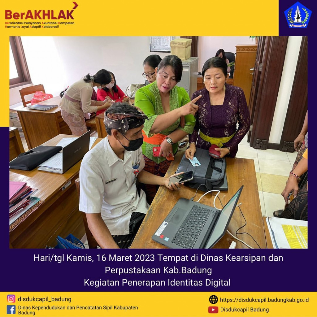 Kegiatan Penerapan Identitas Digital di Dinas Kearsipan dan Perpustakaan Kab.Badung