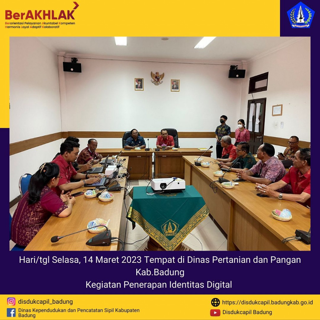 Kegiatan Penerapan Identitas Digital di Dinas Pertanian dan Pangan Kab.Badung
