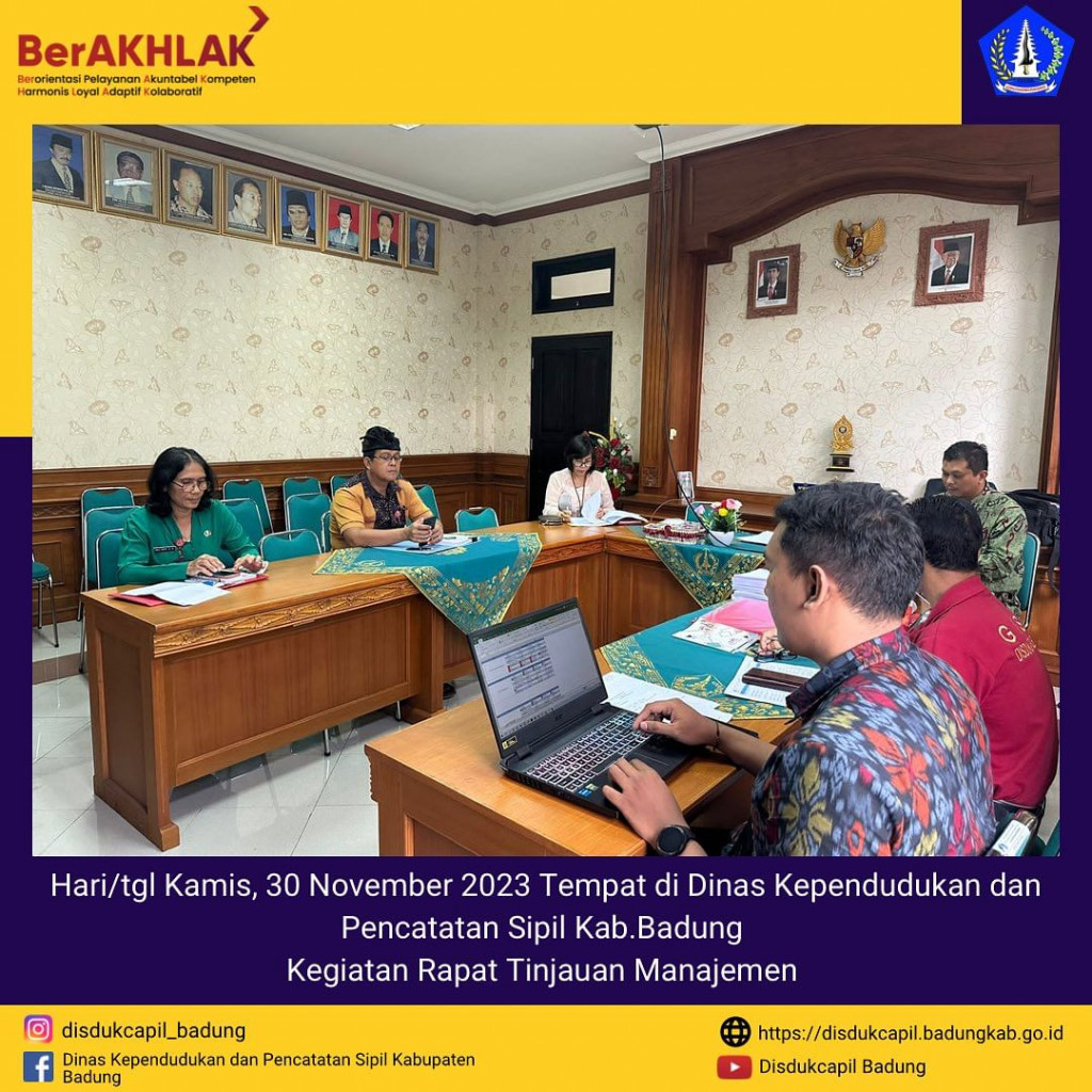 Kegiatan Rapat Tinjuan Manajemen Kedua untuk membahas Penyelesaian Temuan Audit Tahap 1