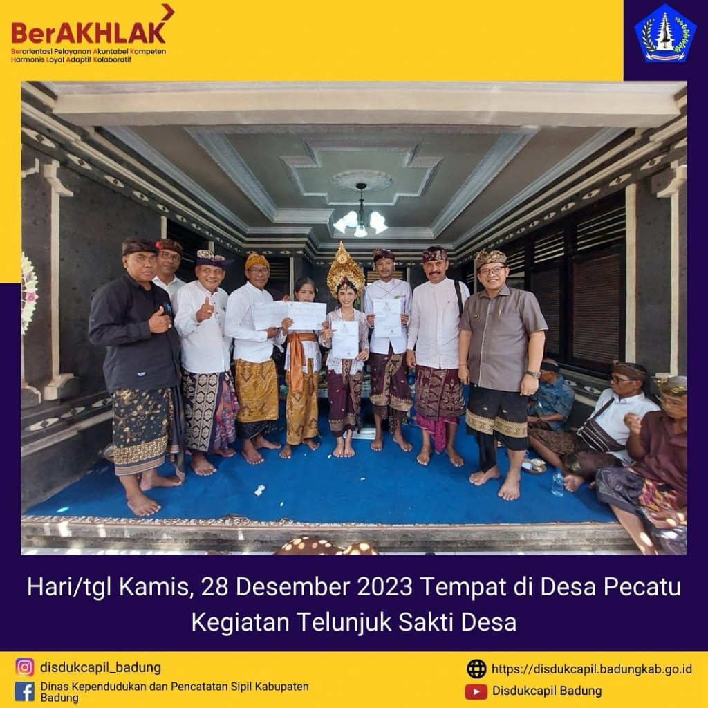 Tim Go Laying Adminduk Melaksanakan Program Telunjuk Sakti Desa di Desa Pecatu