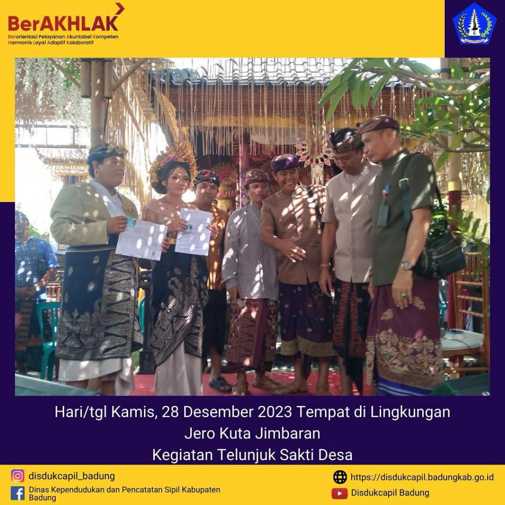 Tim Go Laying Adminduk Melaksanakan Program Telunjuk Sakti Desa di Lingkungan Jero Kuta Jimbaran