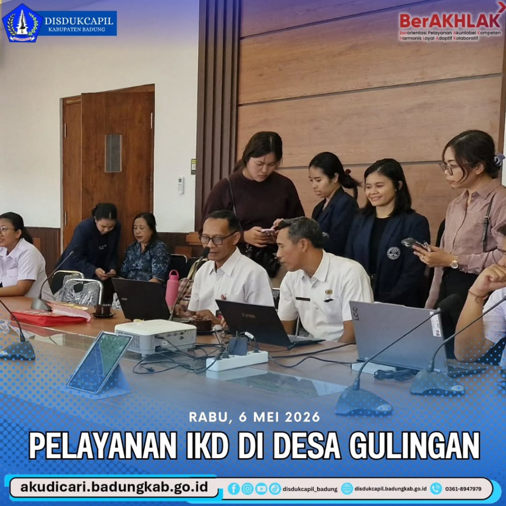 Pada hari Rabu, 6 Mei 2026, Pelayanan IKD di Desa Gulingan