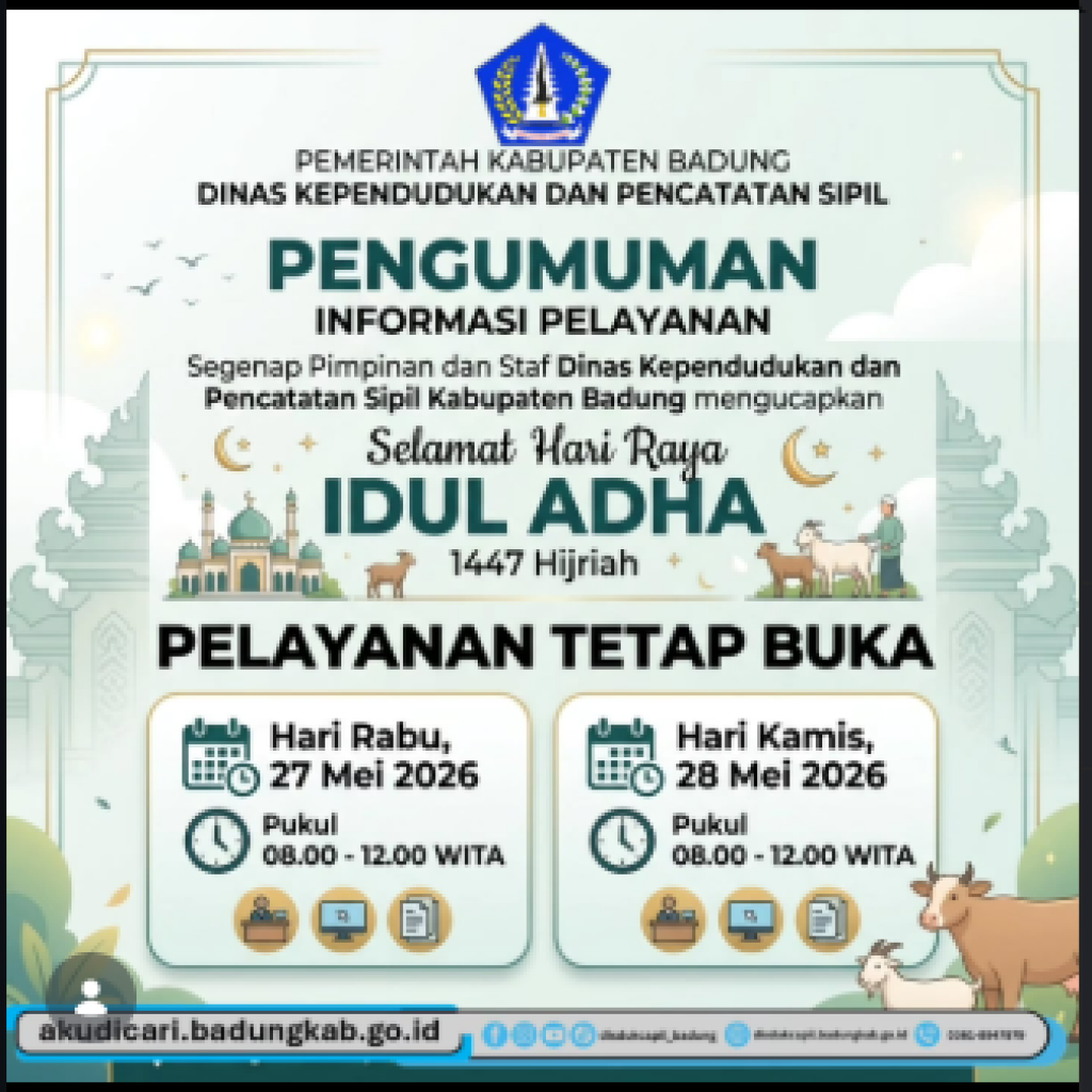 PENGUMUMAN INFORMASI LAYANAN