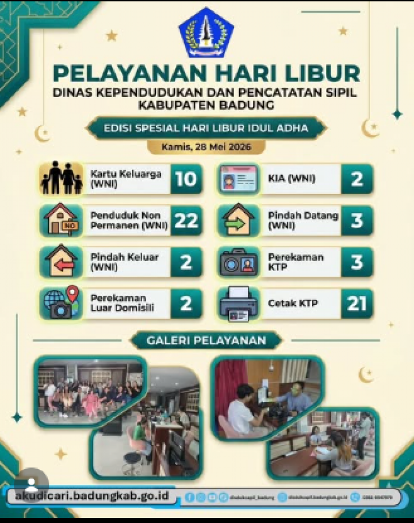 PELAYANAN HARI LIBUR 28 MEI 2026