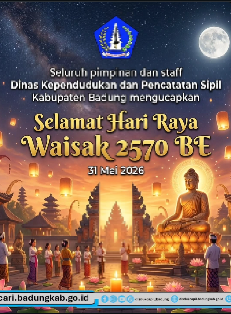 SELAMAT HARI RAYA WAISAK 2570 BE, 31 MEI 2026