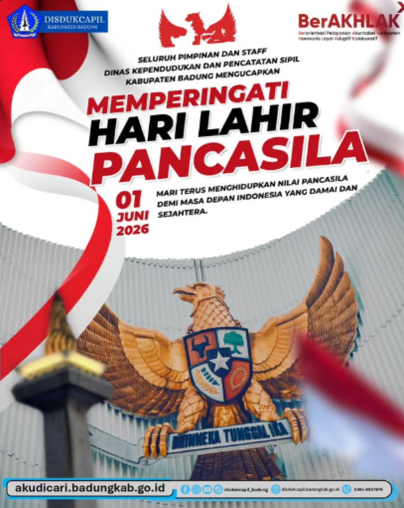 Selamat Hari Lahir Pancasila, 1 Juni 2026